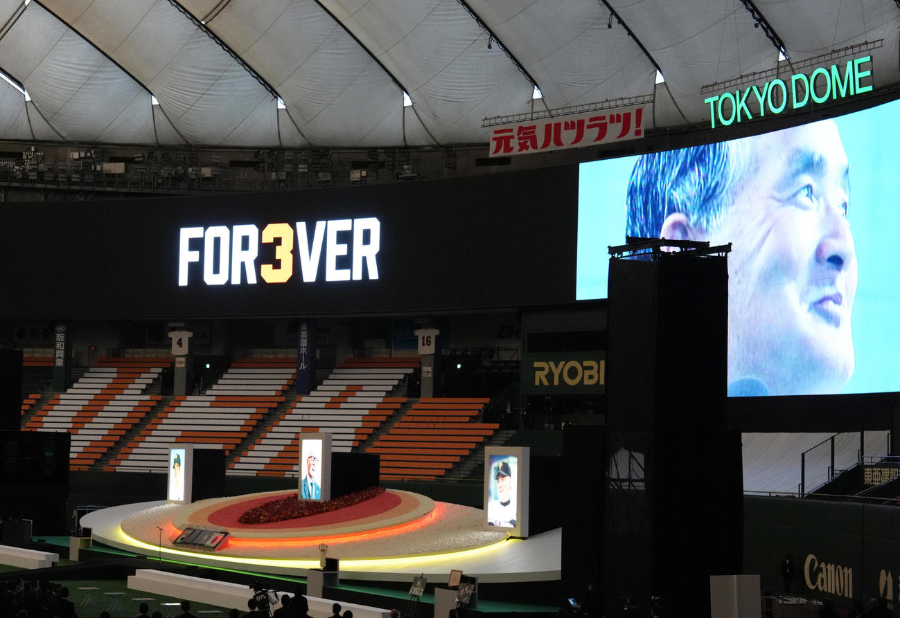 「ミスタージャイアンツ　長嶋茂雄　お別れの会」が行われる東京ドーム（撮影・足立雅史）