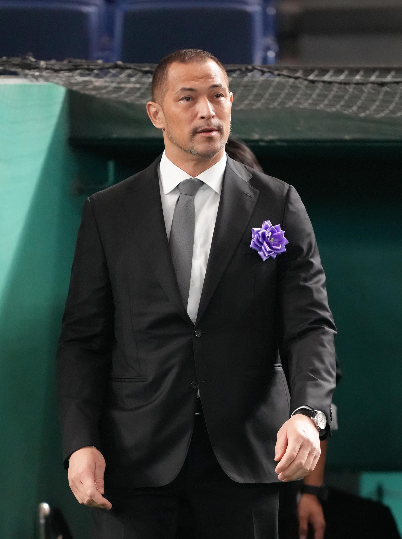 参列した室伏氏（撮影・足立雅史）