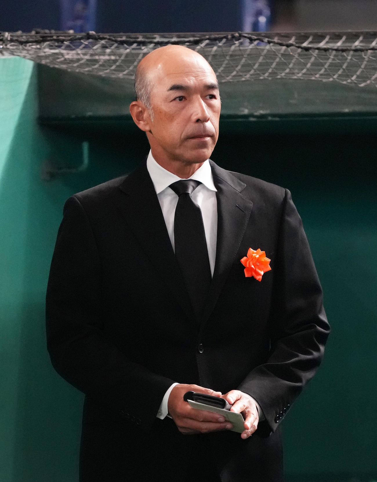 参列した和田氏（撮影・足立雅史）