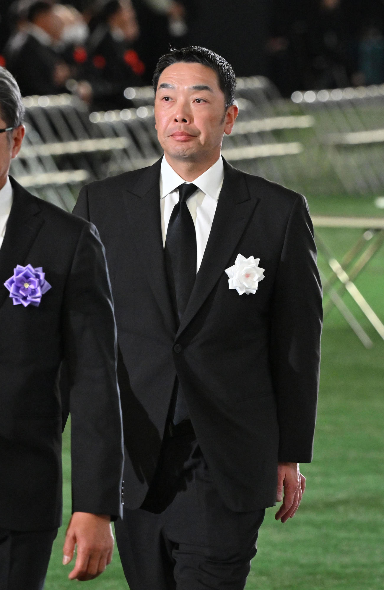 献花を終えた巨人阿部監督（代表撮影）