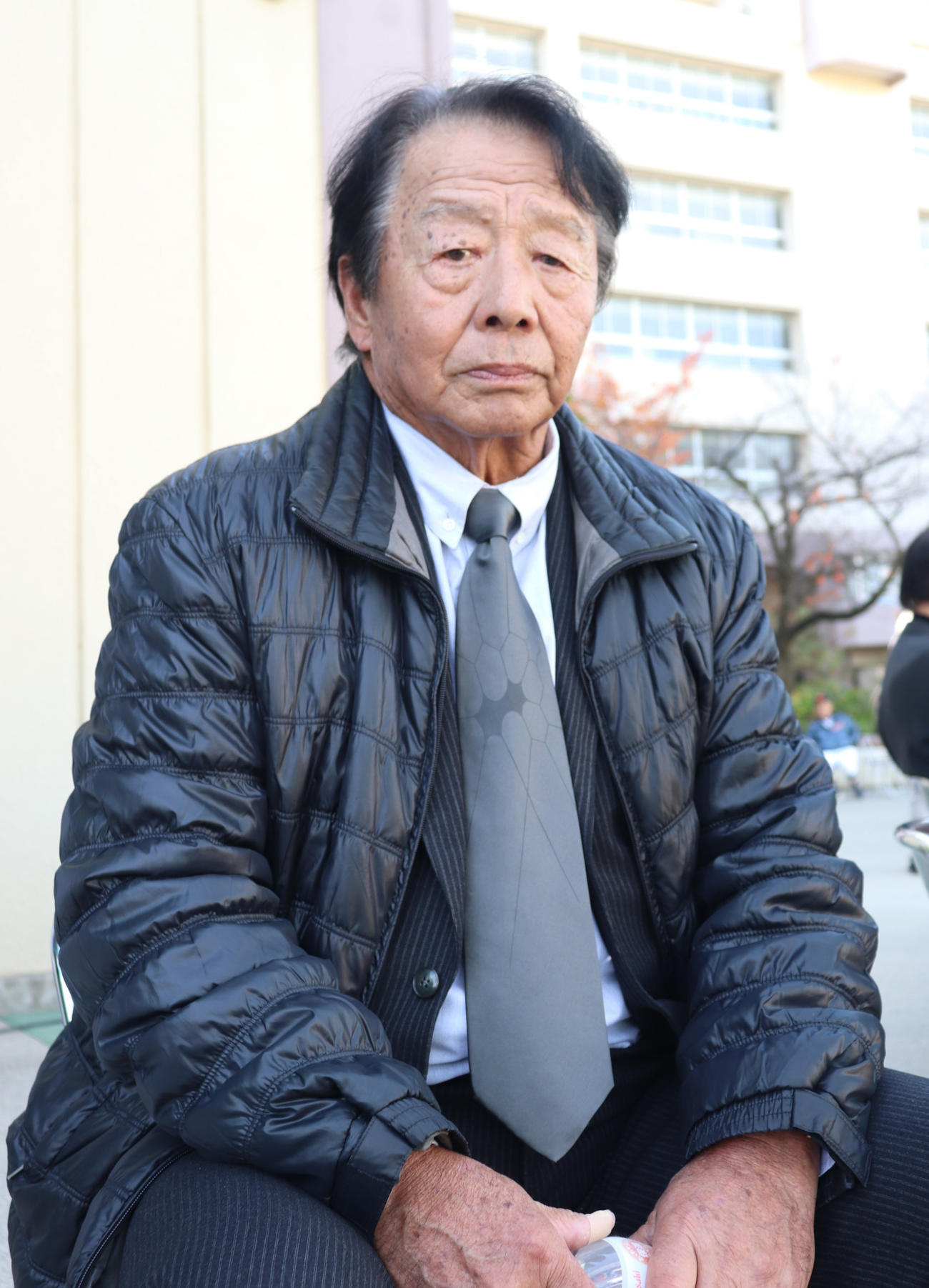 明星高校創部120周年のOB戦にかけつけた、同校OBの和田徹氏。阪神、南海でプレーし、引退後は南海やダイエーでコーチを務めた（撮影・中島麗）