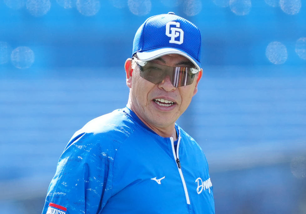 中日井上一樹監督（2025年5月撮影）
