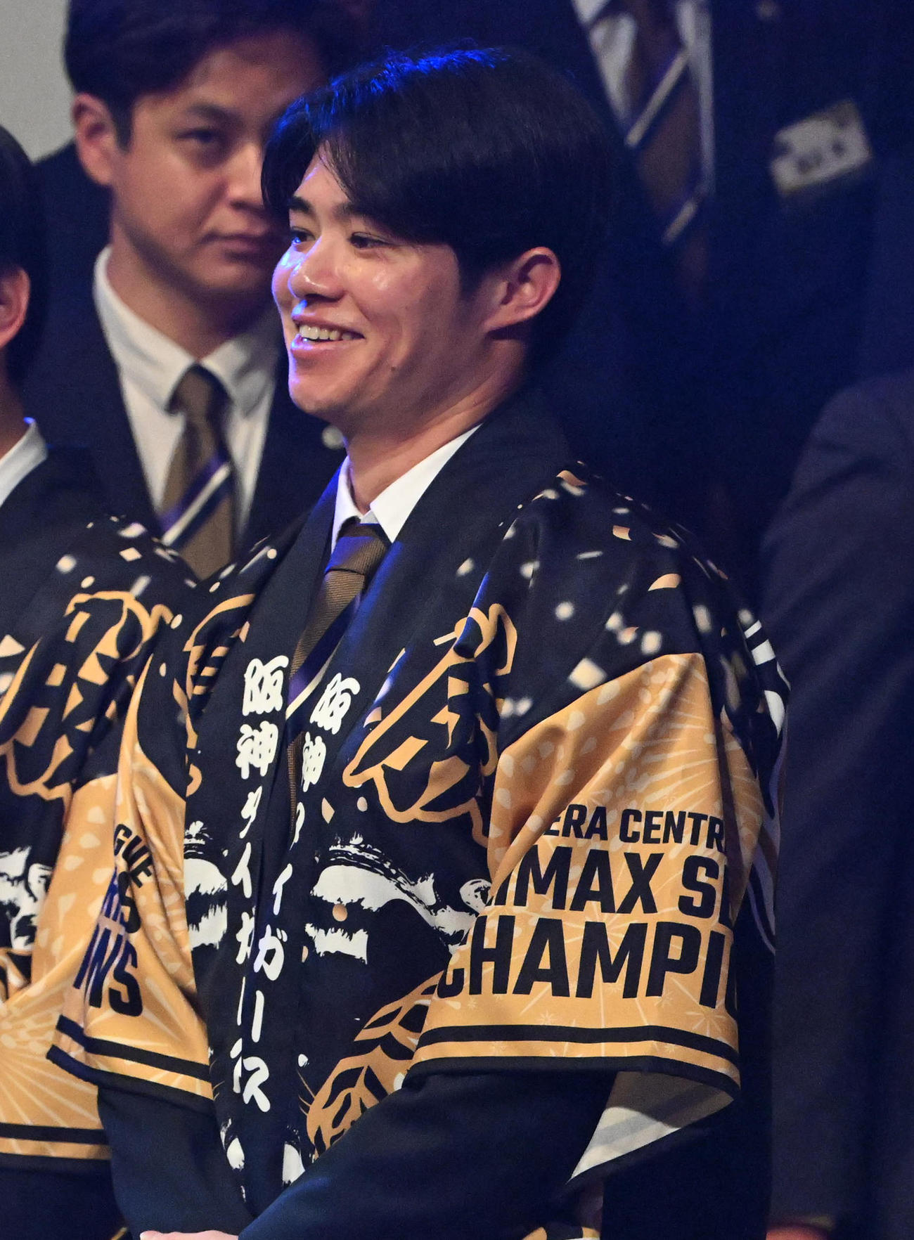 リーグ優勝祝賀会に出席する中野（撮影・石井愛子）