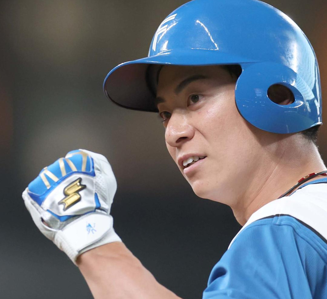 日本ハム松本剛（2025年5月20日撮影）