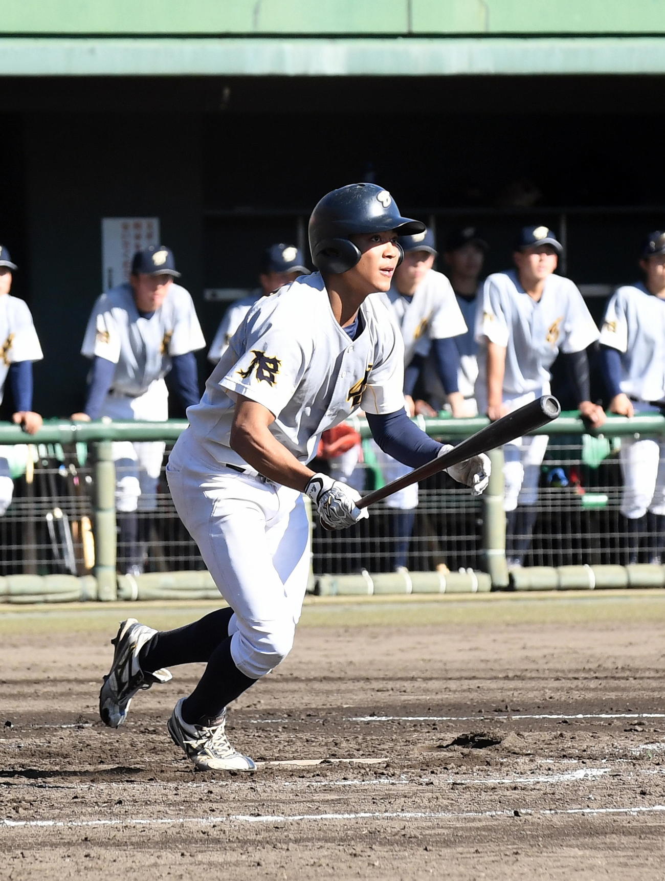 地元静岡での試合で2安打を記録した上武大・岡村