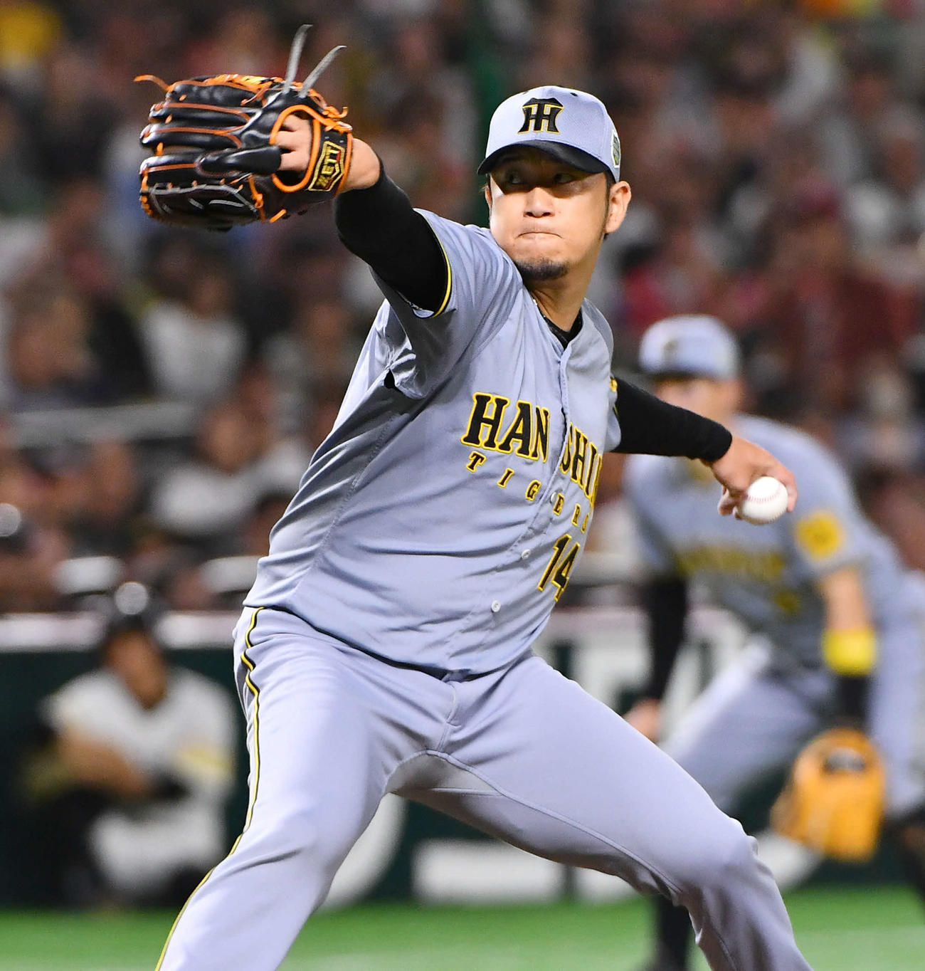 阪神岩貞祐太（2025年10月撮影）