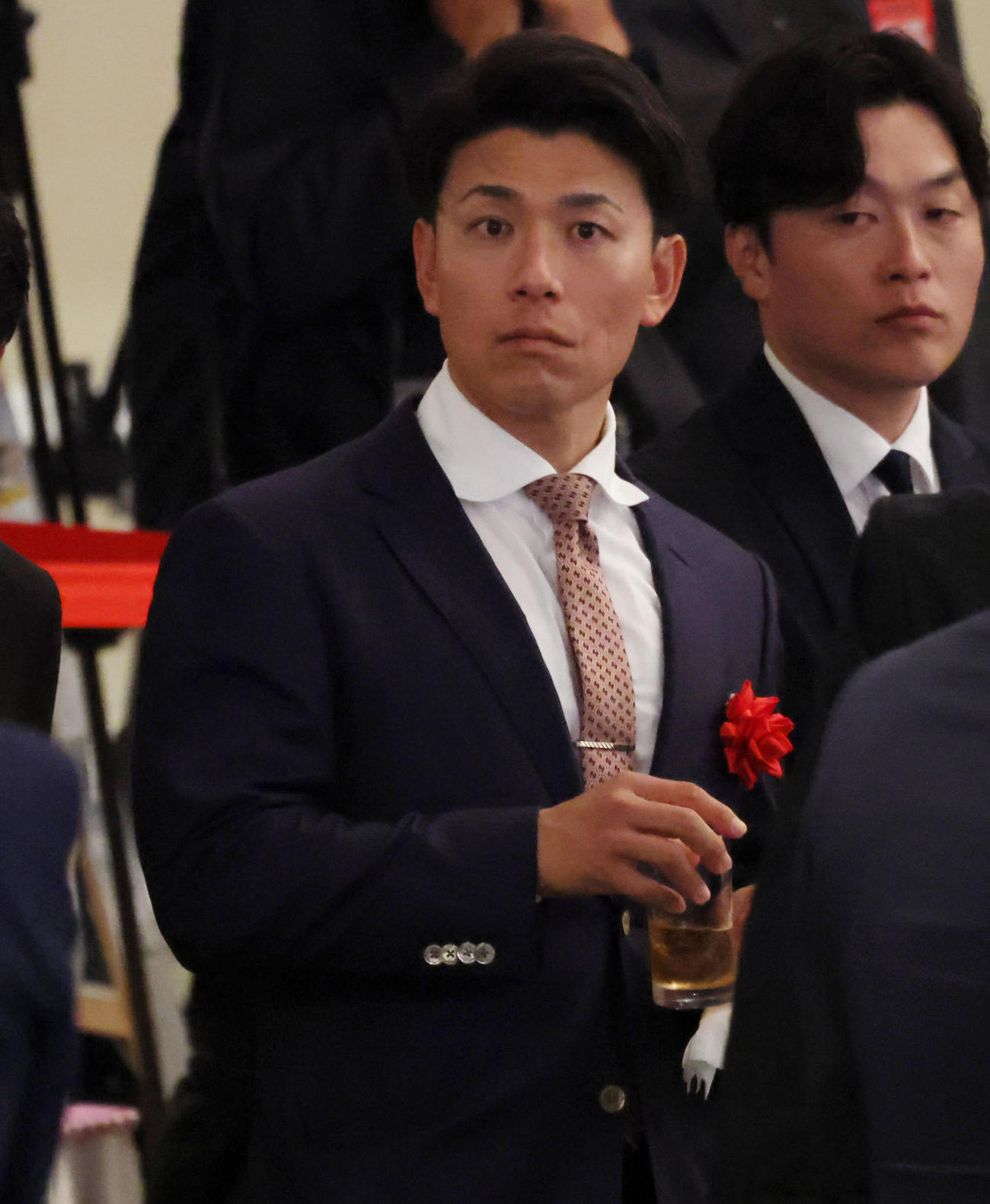 「掛布雅之氏野球殿堂入りを祝う会」に出席した伊藤隼太氏（撮影・加藤哉）