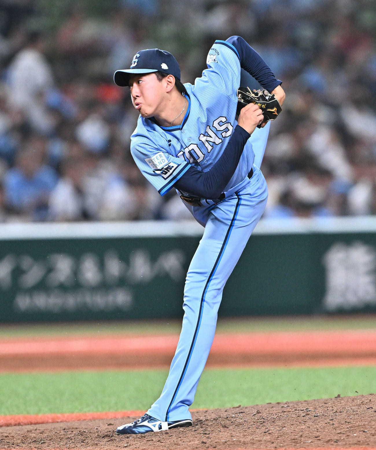 25年8月29日　西武対オリックス　西武2番手の黒田（撮影・滝沢徹郎）