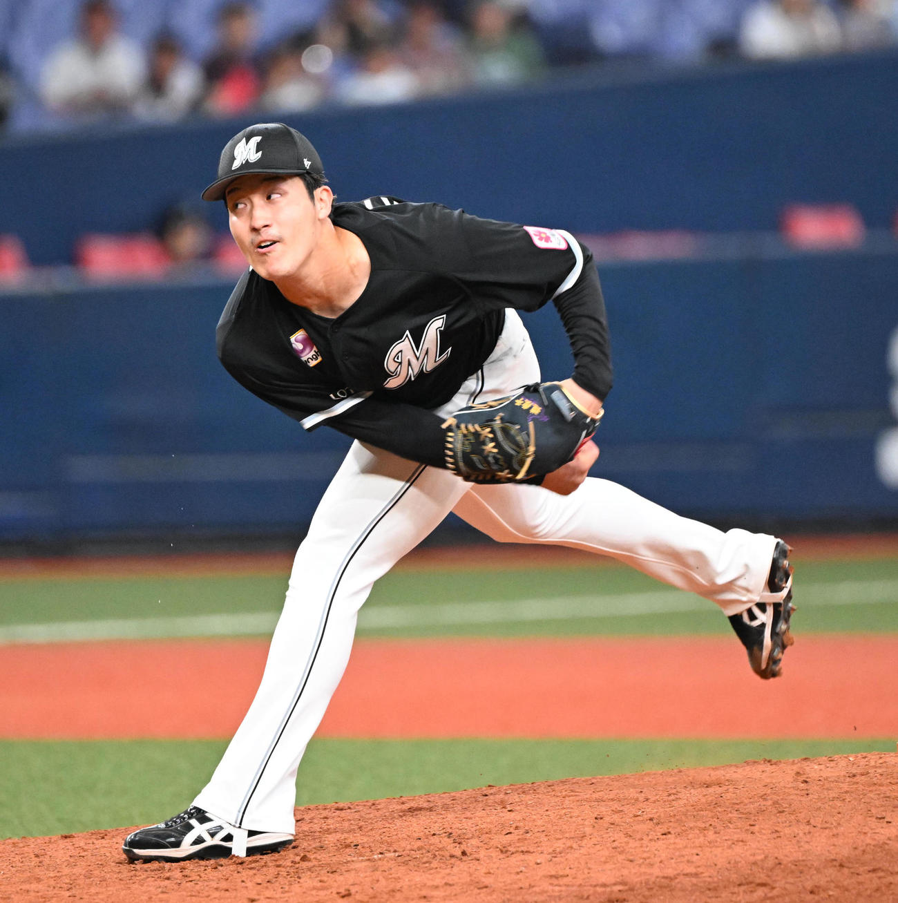 ロッテ菊地吏玖（2025年5月22日撮影）