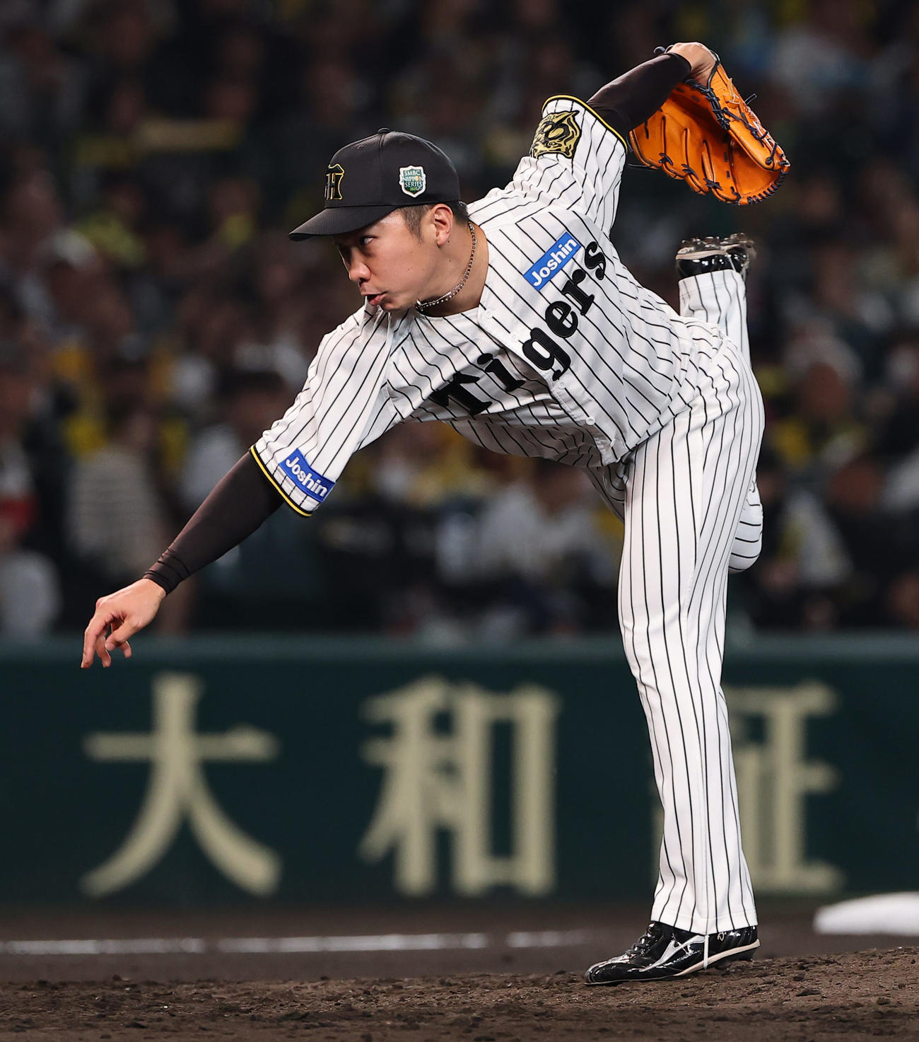 阪神石井大智（2025年10月30日撮影）