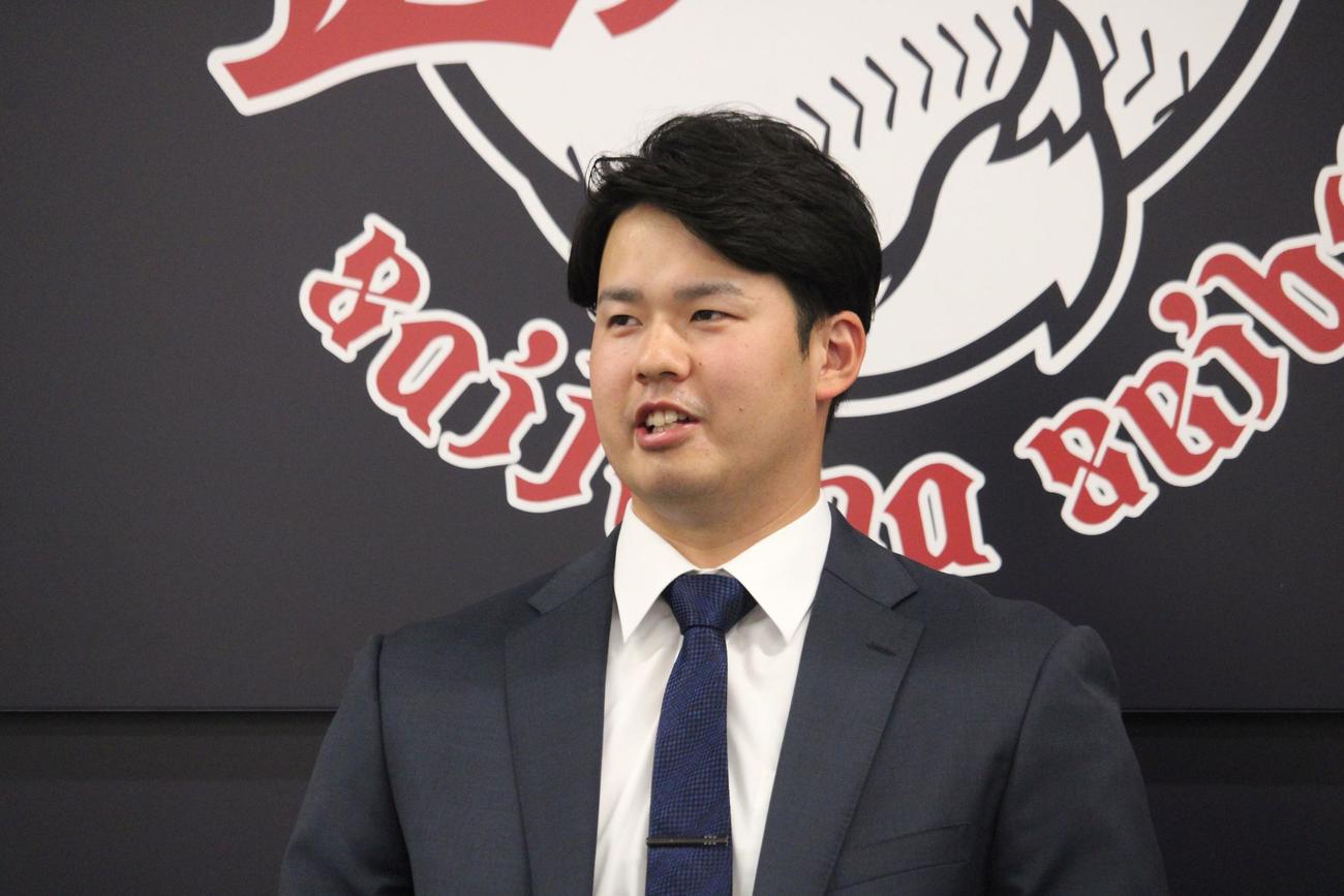 西武の選手会副会長に就任した渡辺勇太朗（2025年12月撮影）