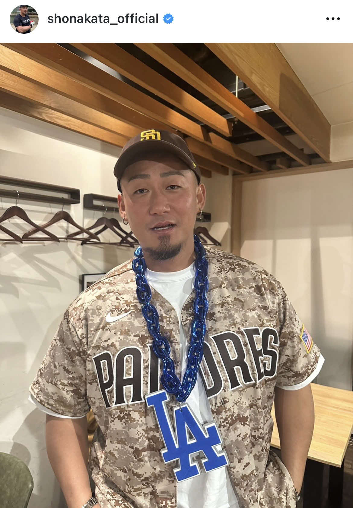 中田翔のインスタグラムから