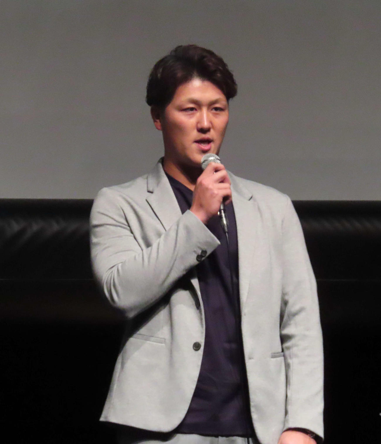 パテレアワード2025に出席したロッテ山口（撮影・北村健龍）