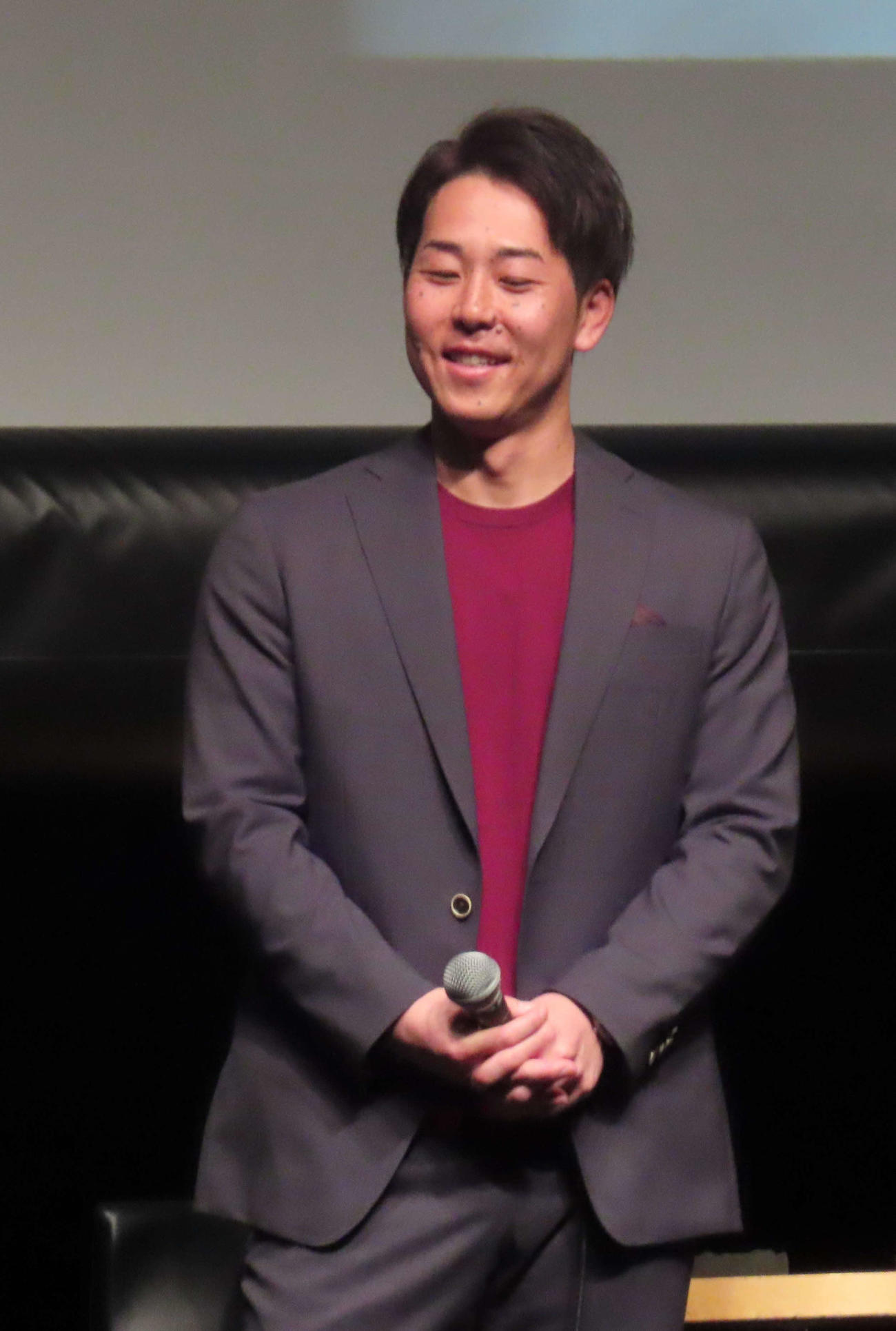 パテレアワード2025に出席した楽天鈴木大（撮影・北村健龍）