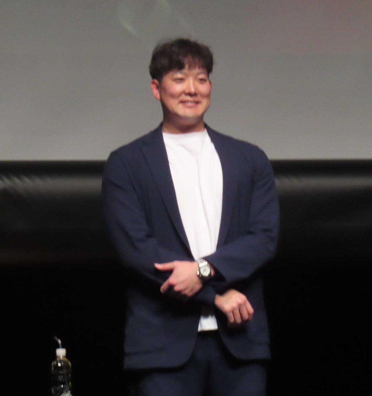 パテレアワード2025に出席した日本ハム斎藤（撮影・北村健龍）