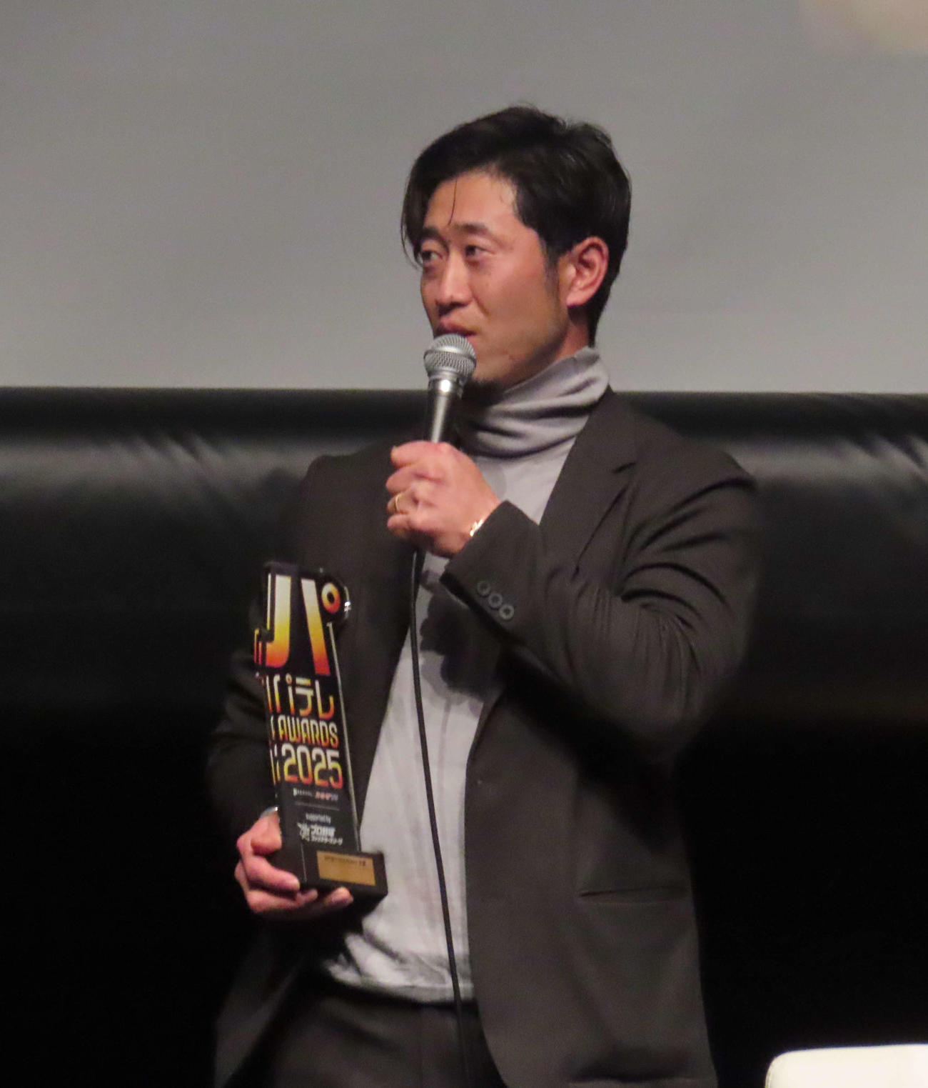 パテレアワード2025に出席した西武外崎（撮影・北村健龍）