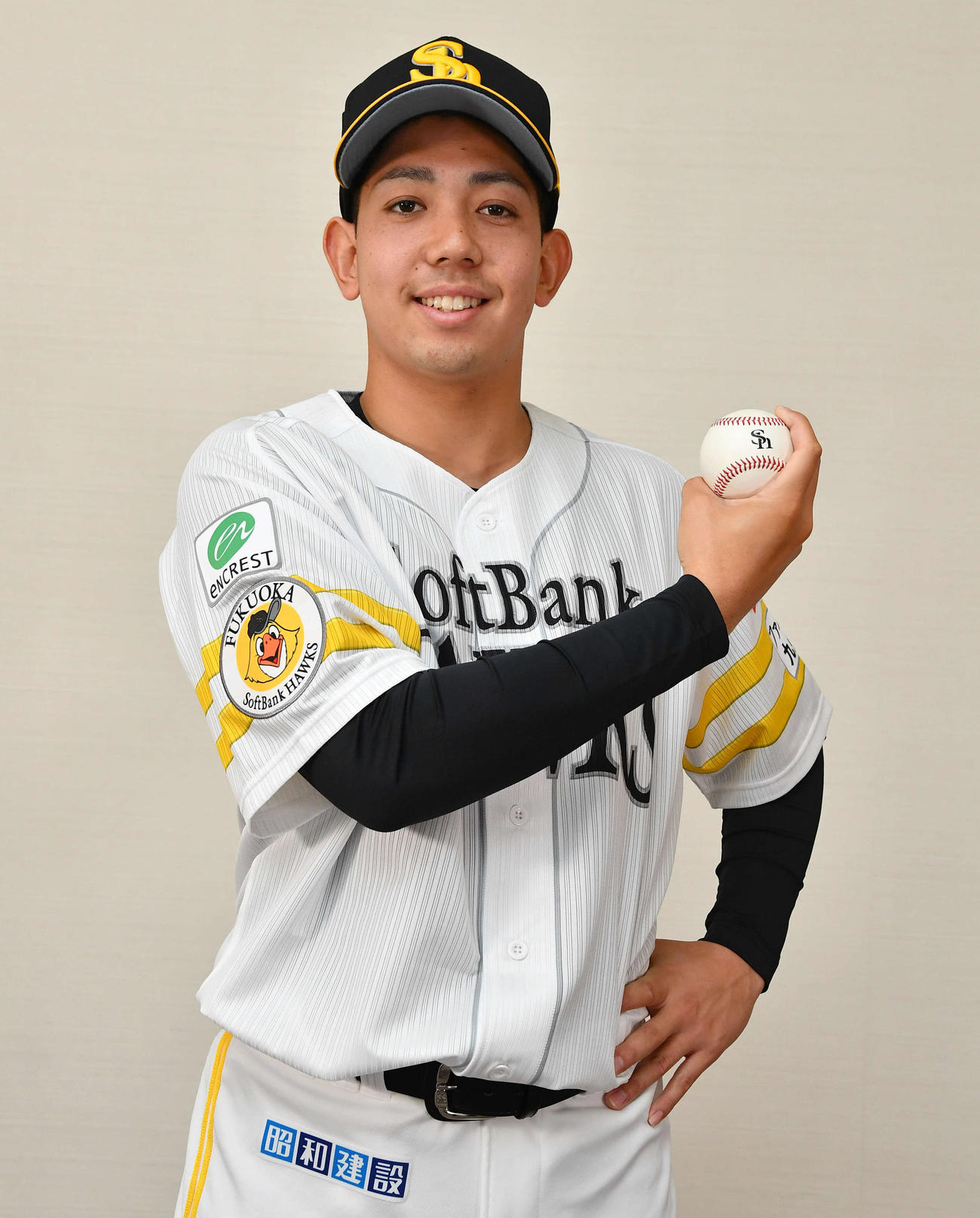 ソフトバンク育成ドラフト3位の大矢（撮影・岩下翔太）