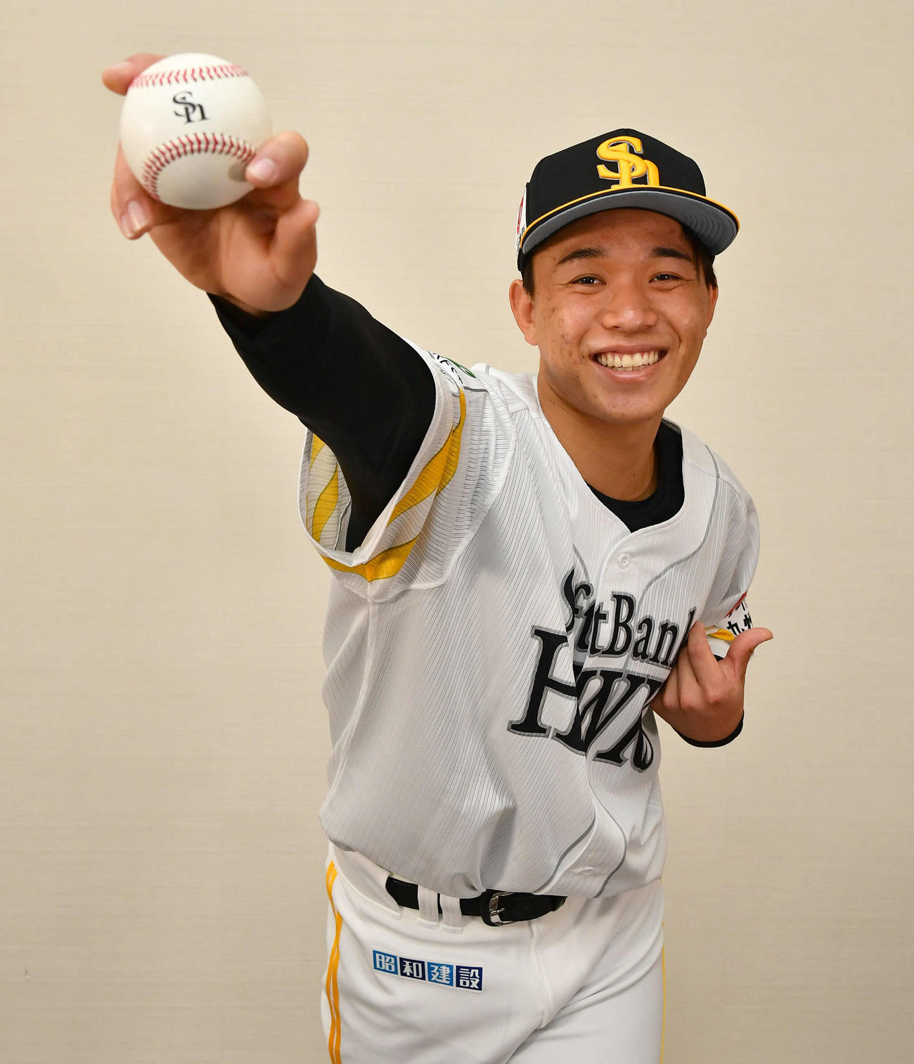 ソフトバンク育成ドラフト8位の大山北（撮影・岩下翔太）