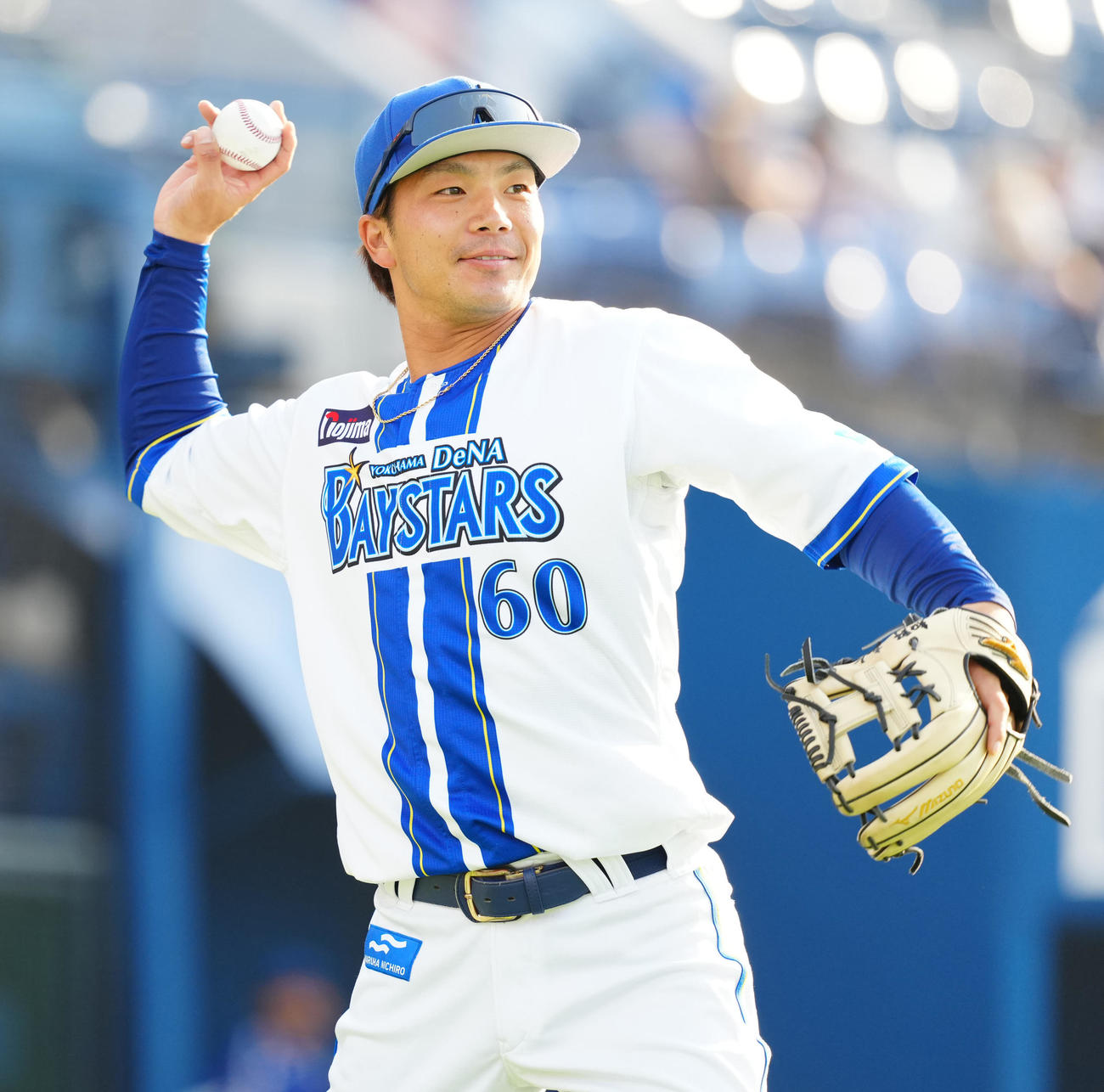 DeNA知野直人（2025年5月撮影）