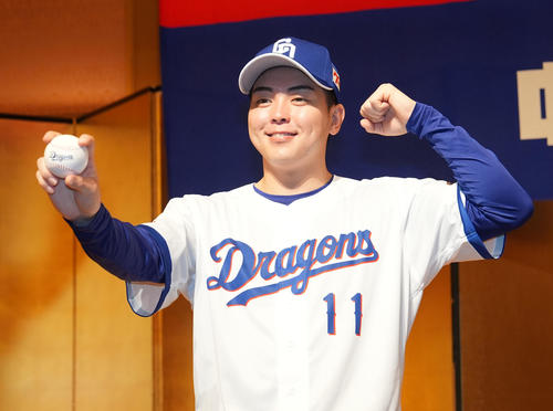 中日】ドラ1中西、背番号11の先輩川上憲伸のように「熱い気持ちで勝ち