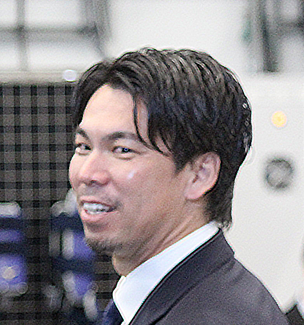 楽天に入団する前田健太（2025年12月撮影）