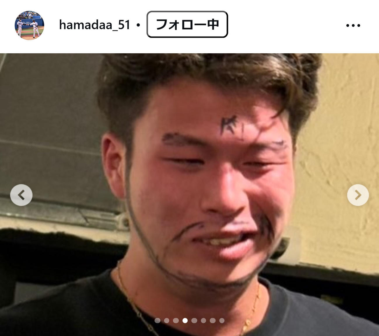 浜田太貴のインスタグラムから