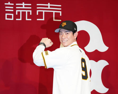 巨人にFA移籍した松本剛(2025年撮影)