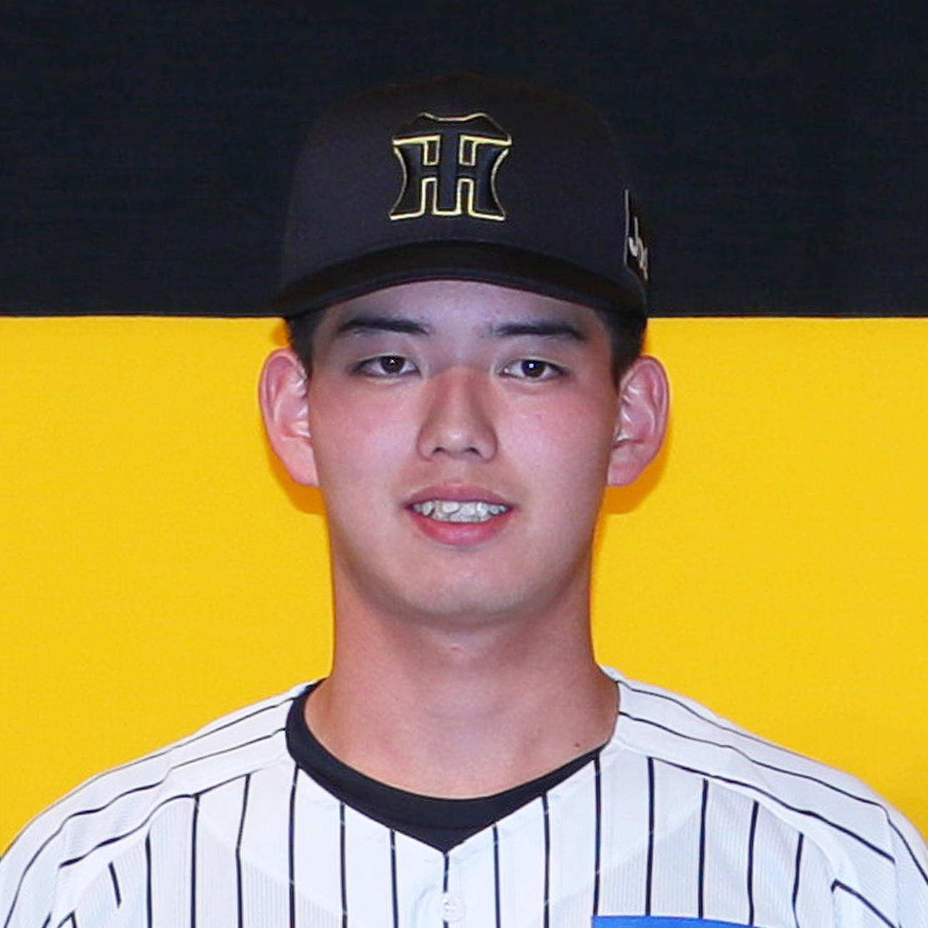 阪神2026年度新人選手入団発表会　早瀬朔（撮影・上山淳一）＝2025年12月15日、リッツ・カールトン大阪