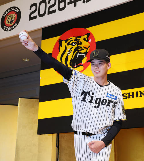 阪神】ドラ4早瀬朔が憧れタテジマに感激「応援している側だったんです