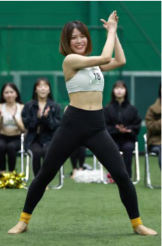 2026シーズンTigersGirlsのメンバーに決定したNonoa（球団提供）