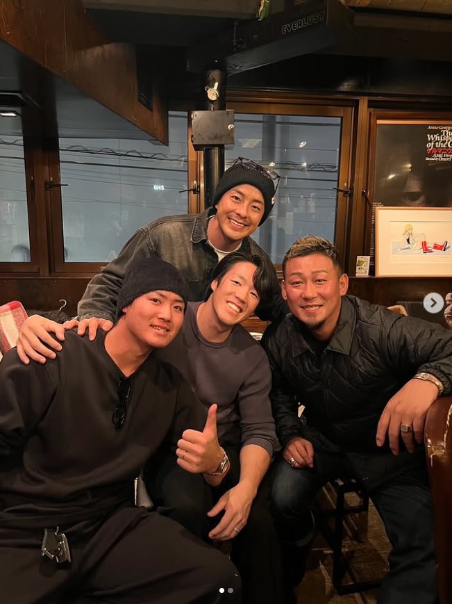 中田翔氏のインスタグラムから