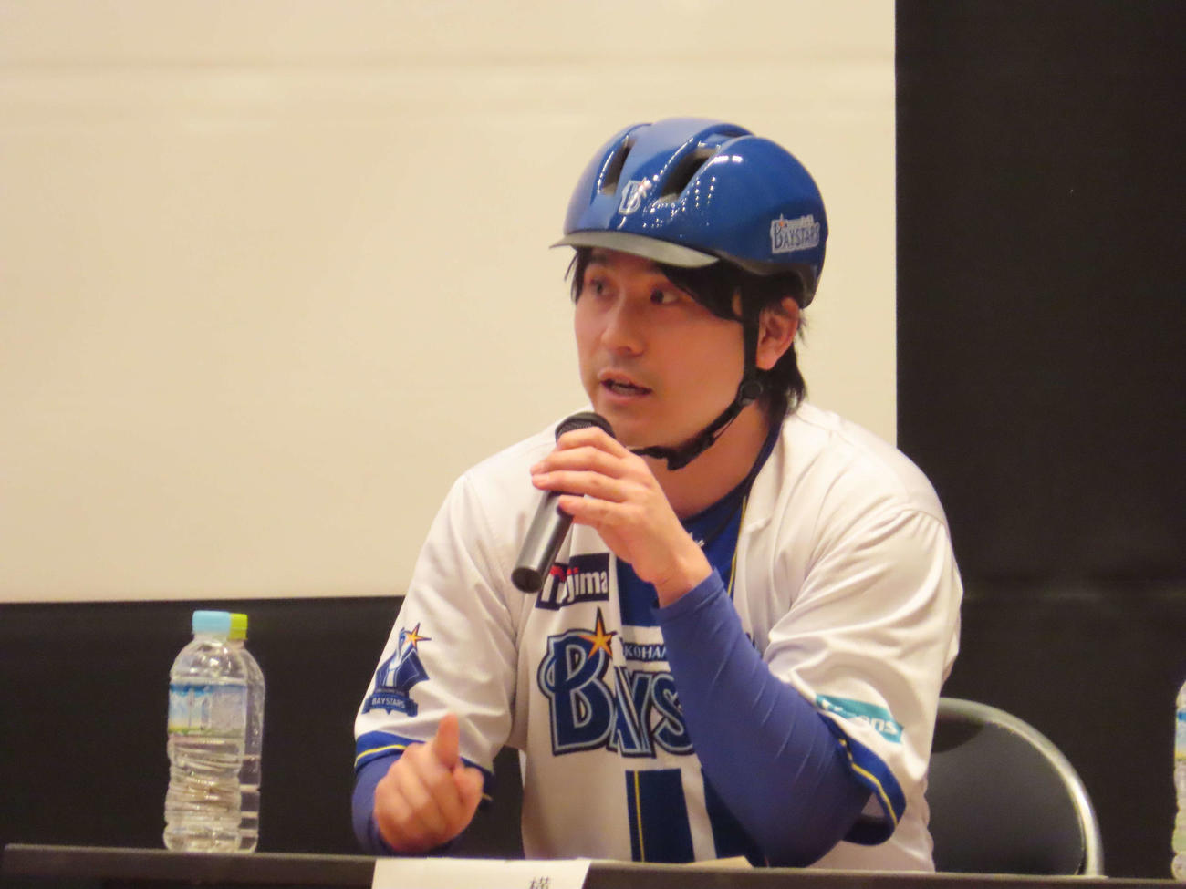 「～未来のあんしんをつくる～高校生と考える交通安全教室」に参加したDeNA佐野