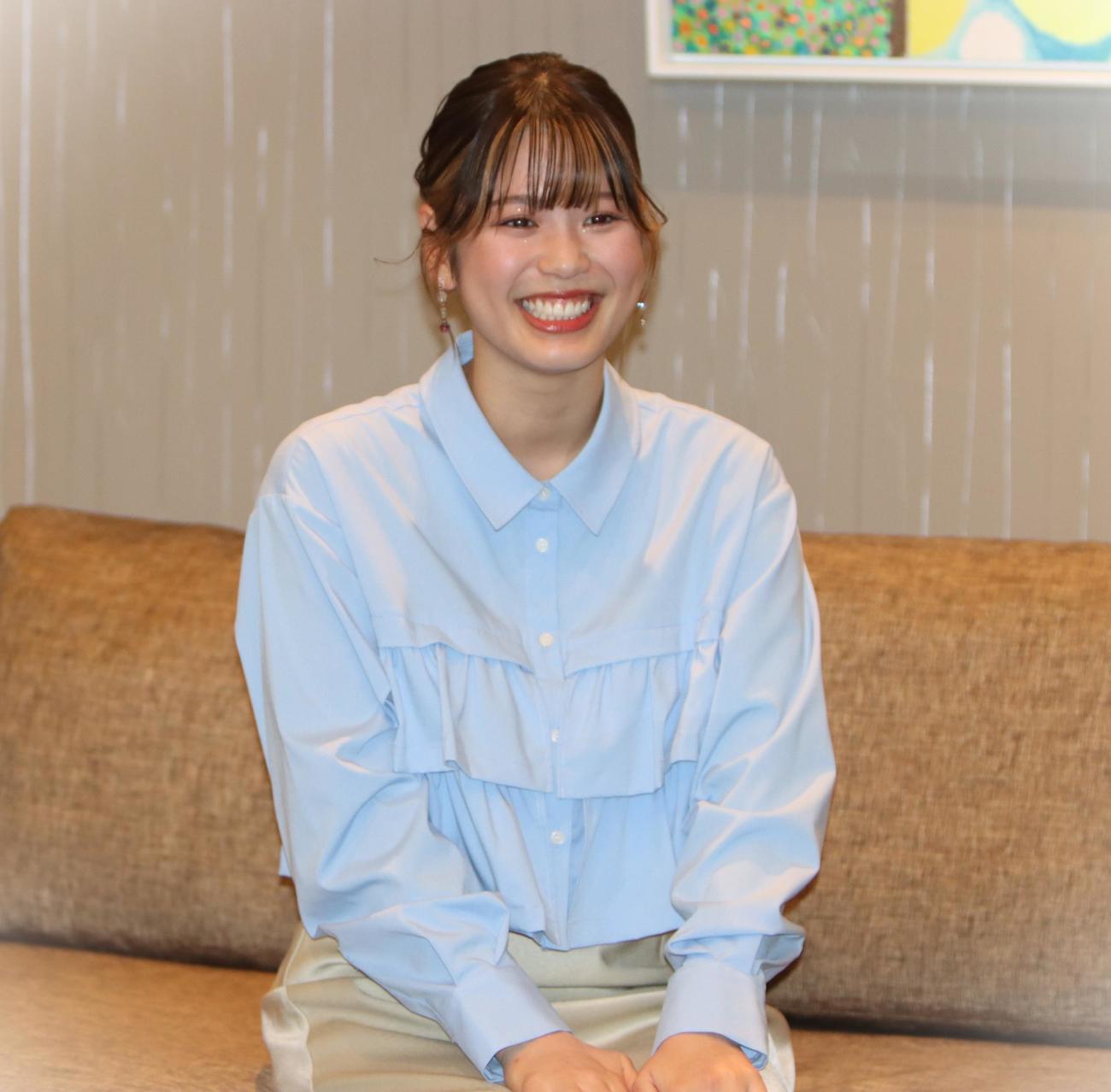 初の単独イベントを心待ちにする滝谷美夢（撮影・奥村晶治）