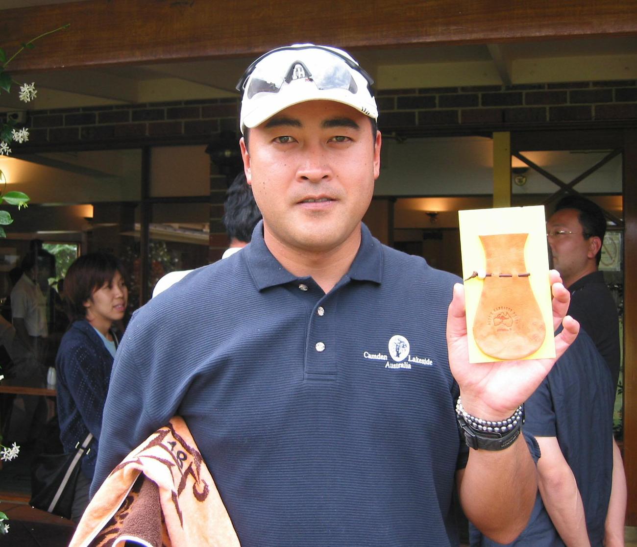 2003年阪神優勝旅行での石毛博史