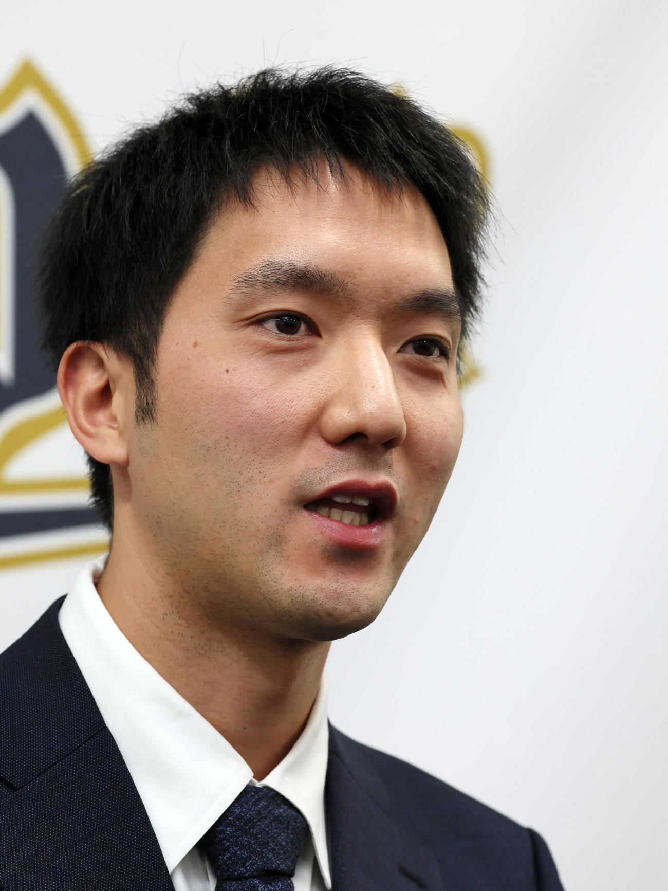 契約を更改し記者会見するオリックス田嶋（撮影・加藤哉）