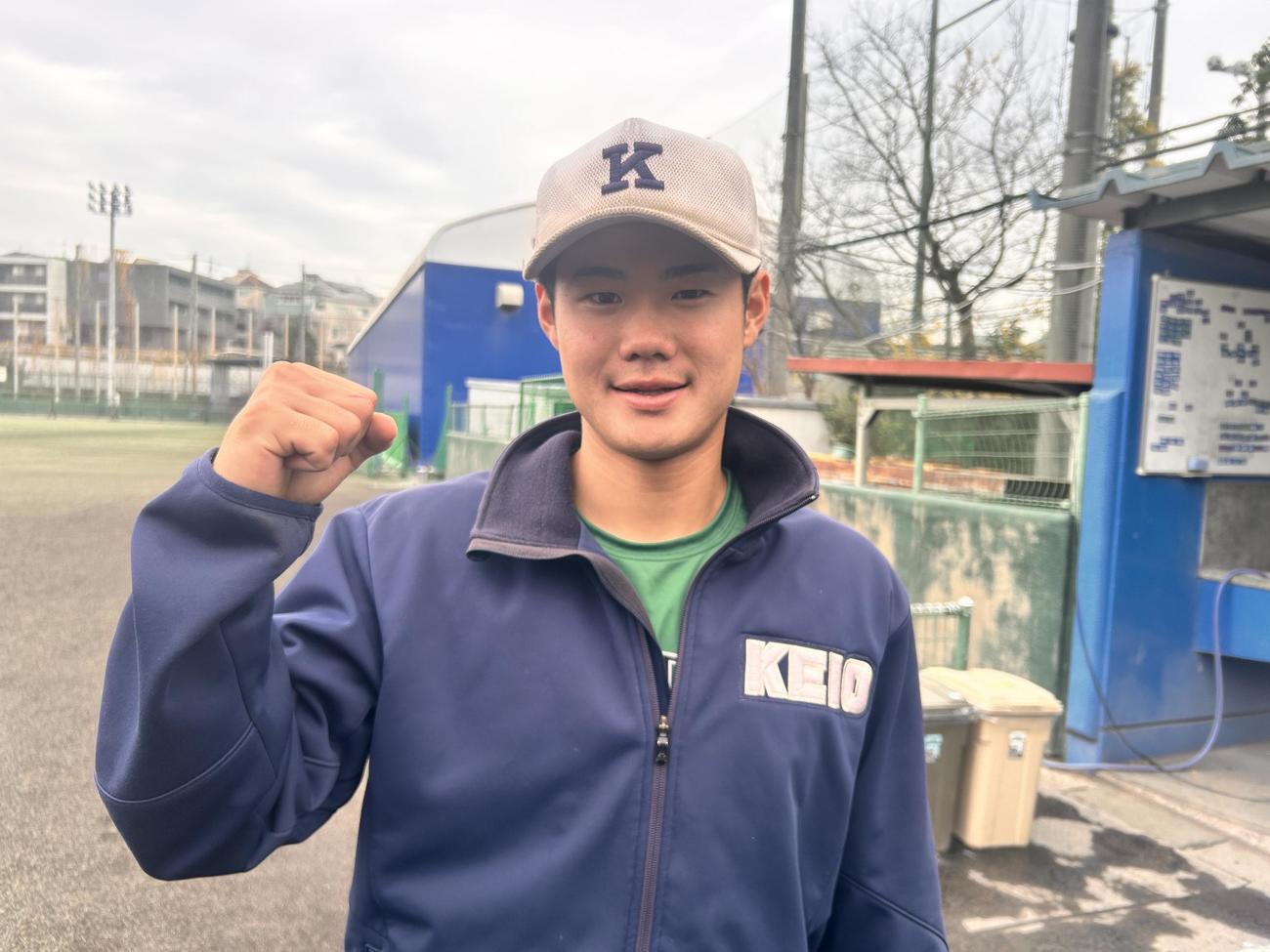 慶大新主将を務める今津（撮影・平山連）