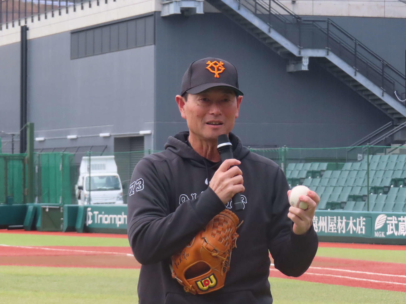 「デジタル野球教室」にスペシャルコーチとして参加した桑田真澄氏（撮影・山本佳央）