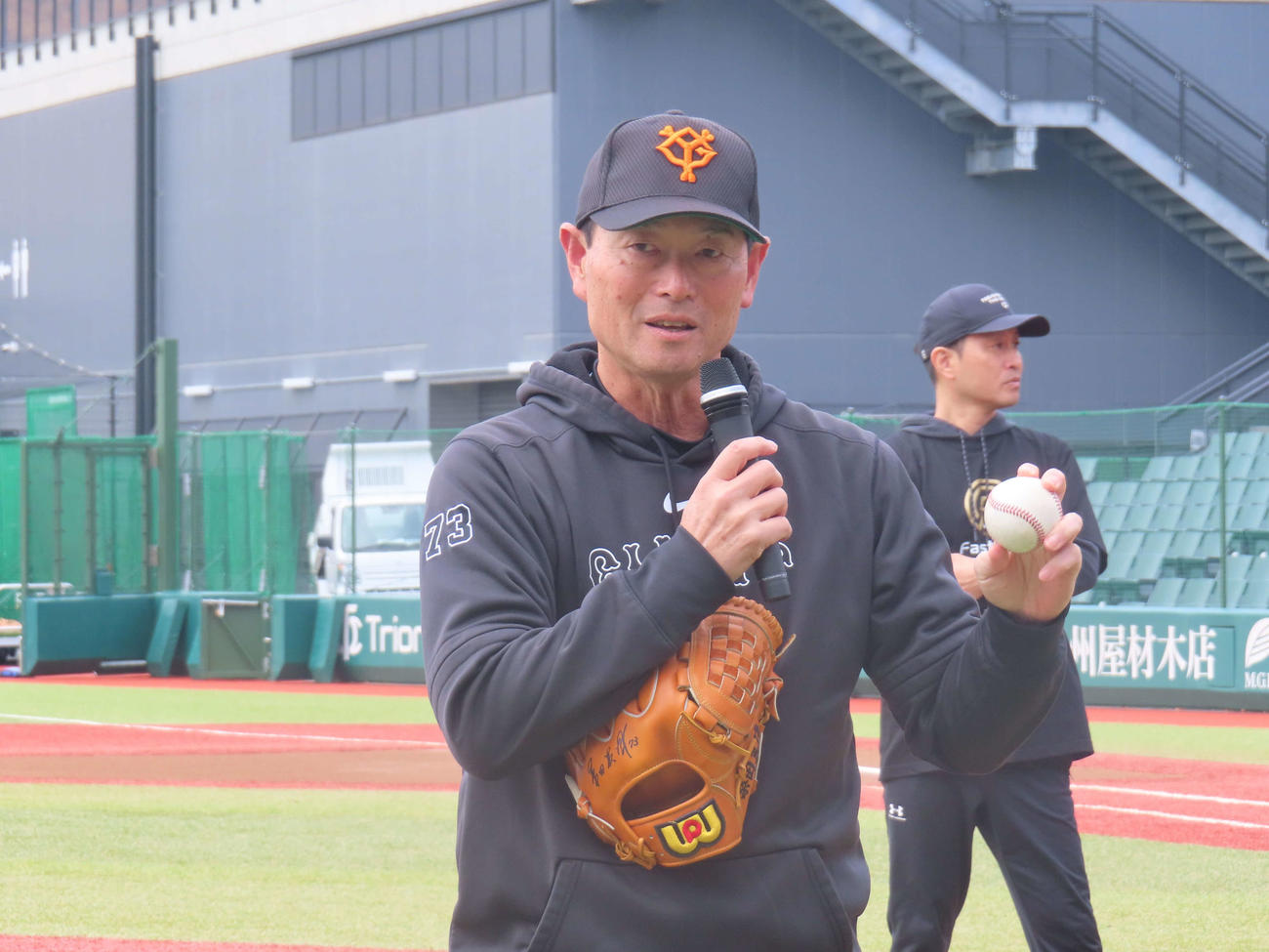 「デジタル野球教室」にスペシャルコーチとして参加した桑田真澄氏（撮影・山本佳央）