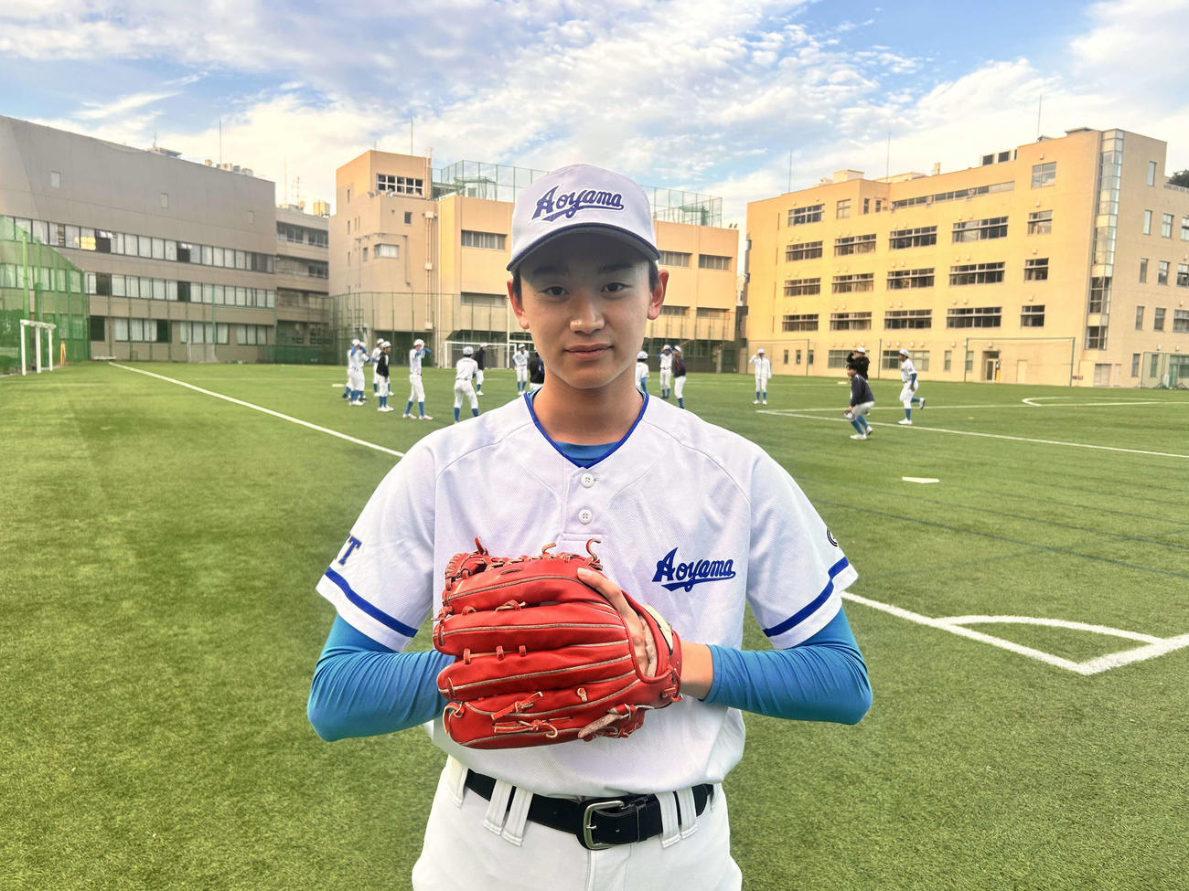 青山学院の二岡択実投手