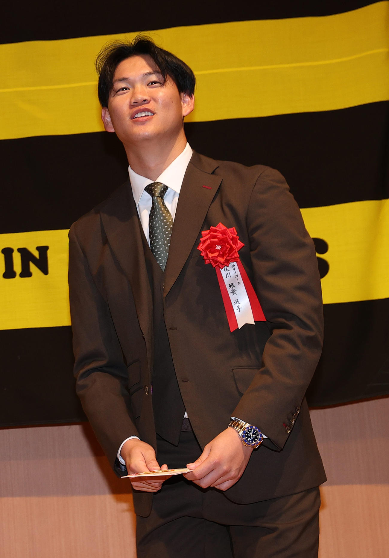 阪神及川雅貴（2025年11月撮影）