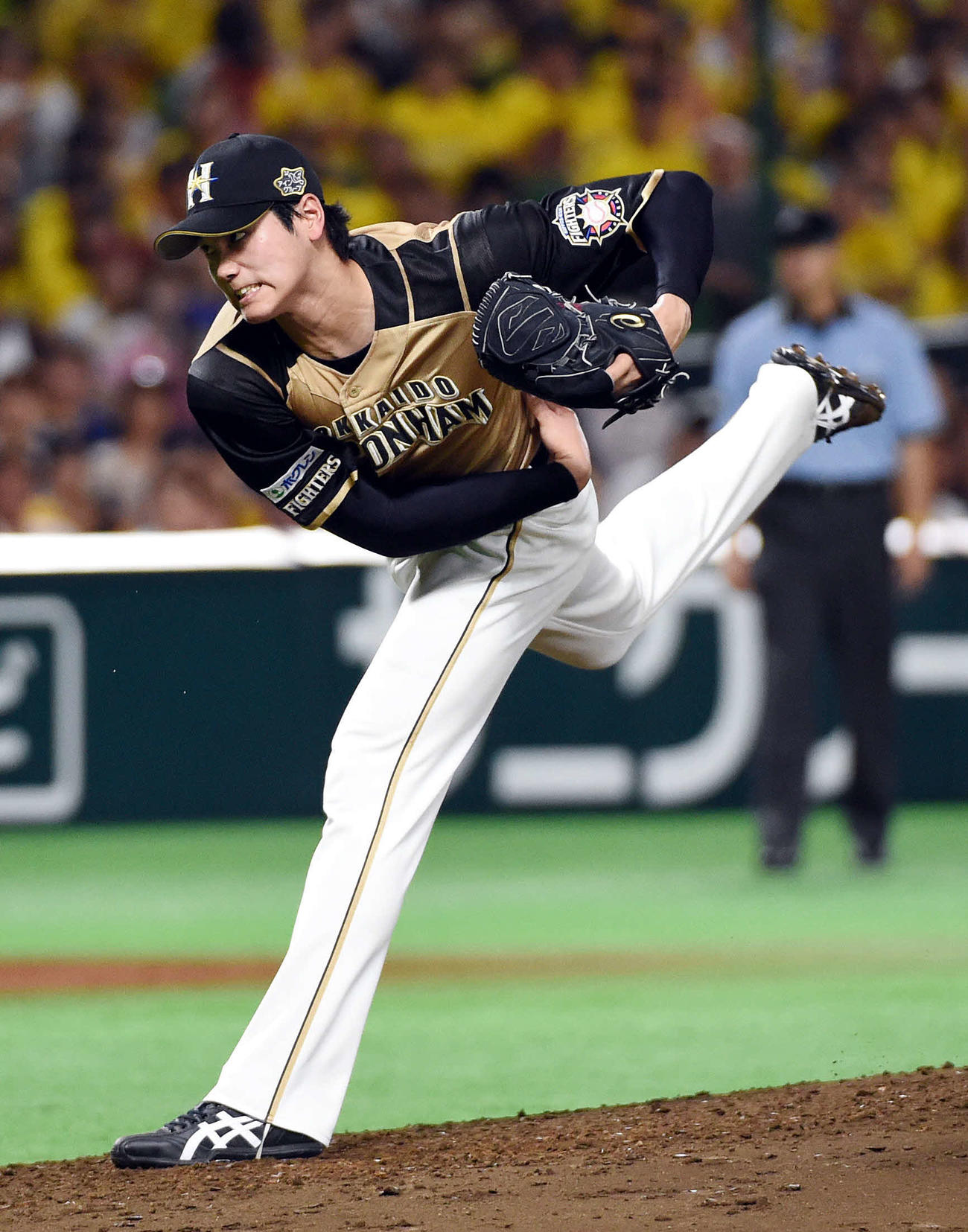 2016年7月3日、ソフトバンク対日本ハム　8回を投げ、5安打無失点で8勝目を挙げた大谷