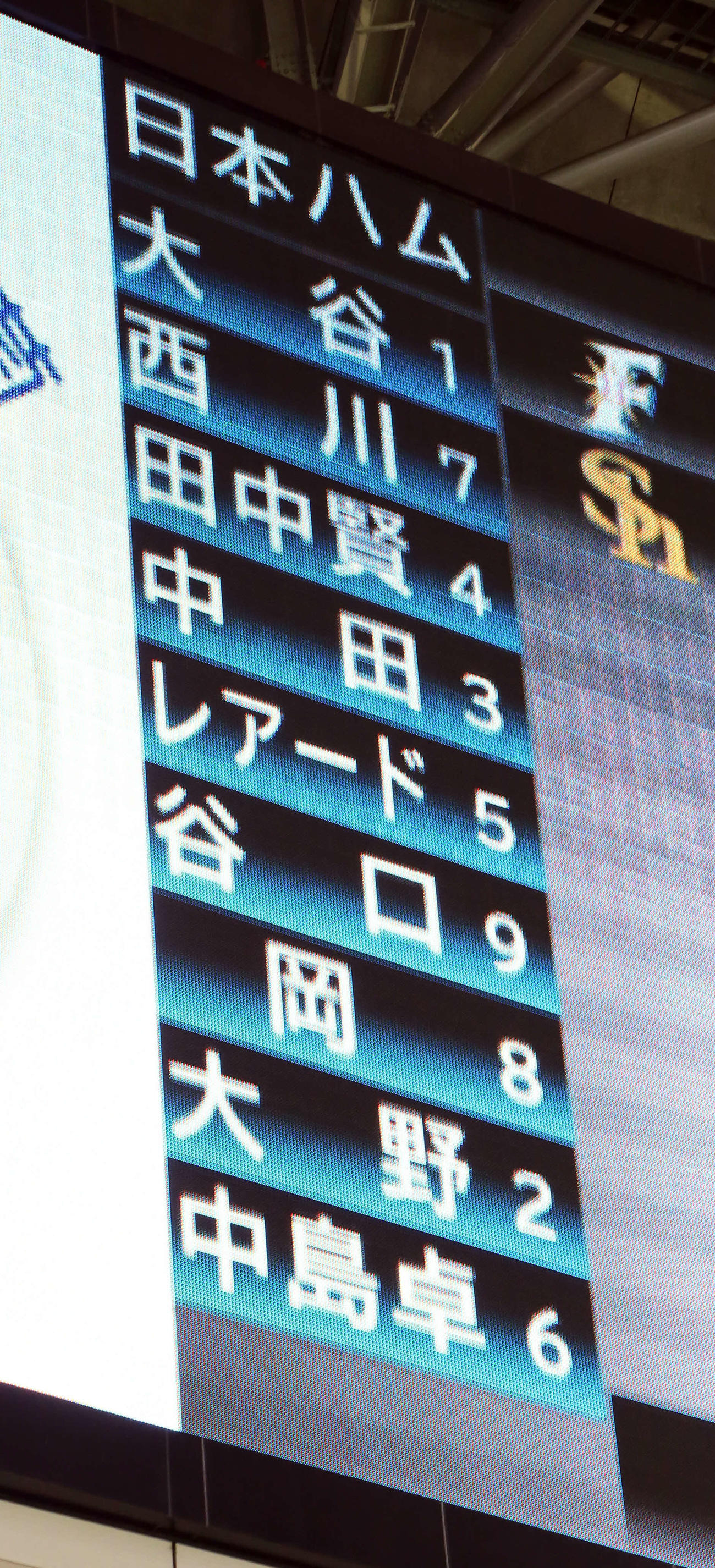 2016年7月3日、ソフトバンク対日本ハム　DHを外してスタメン1番投手で出場する大谷