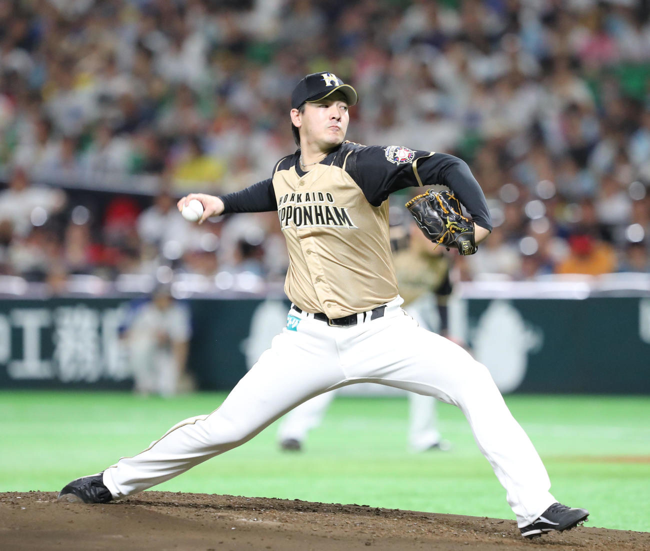 日本ハム時代の有原航平（2019年8月撮影）