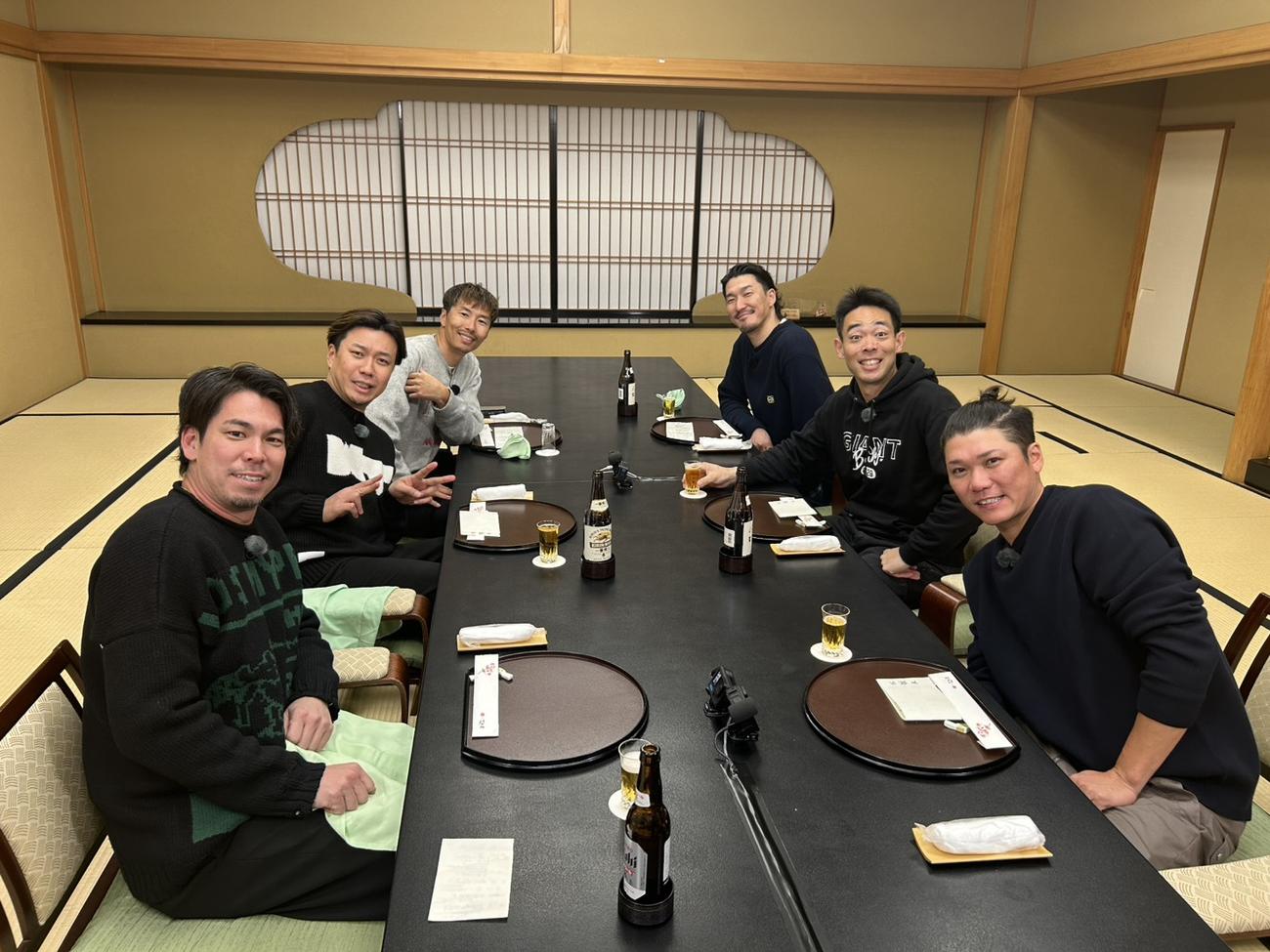 BSフジで放送予定の「実況解説野球旅第3弾」に出演した巨人坂本、楽天前田、元ヤクルトの上田氏、中日大野、広島秋山、元DeNAの梶谷氏