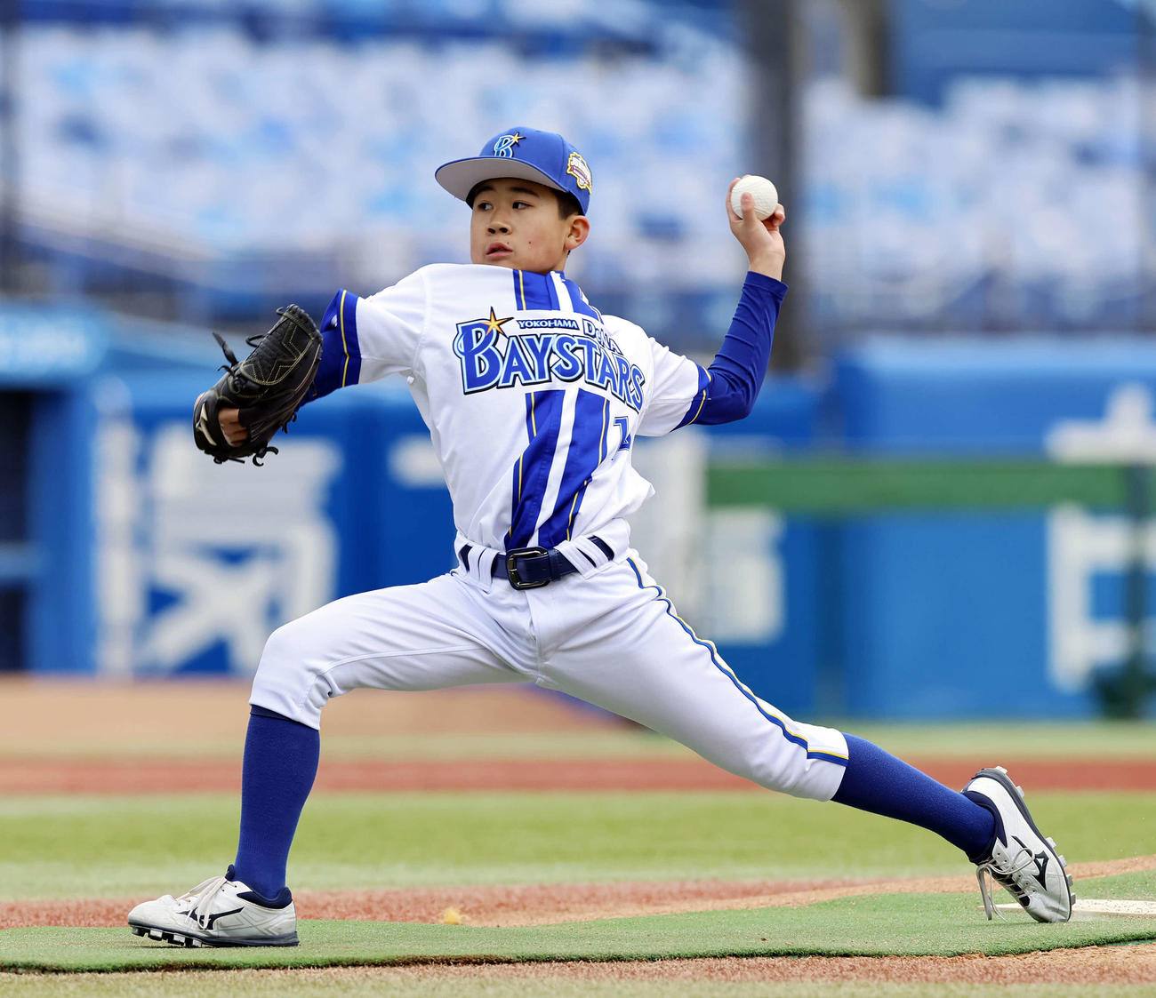 オリックスジュニア対DeNAジュニア　DeNAジュニア先発の豊田（撮影・山本朝陽）