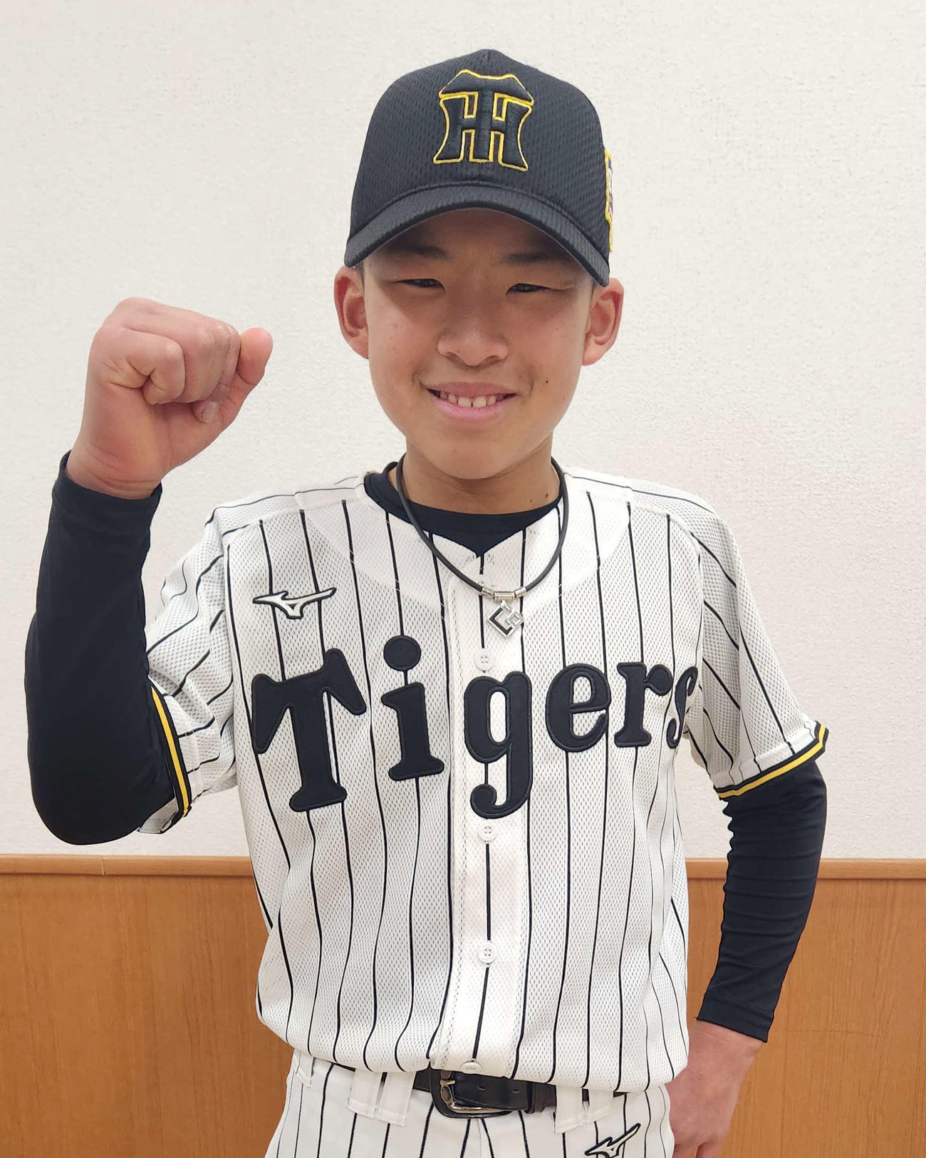 阪神タイガースジュニアの山本怜唯（2025年12月撮影）