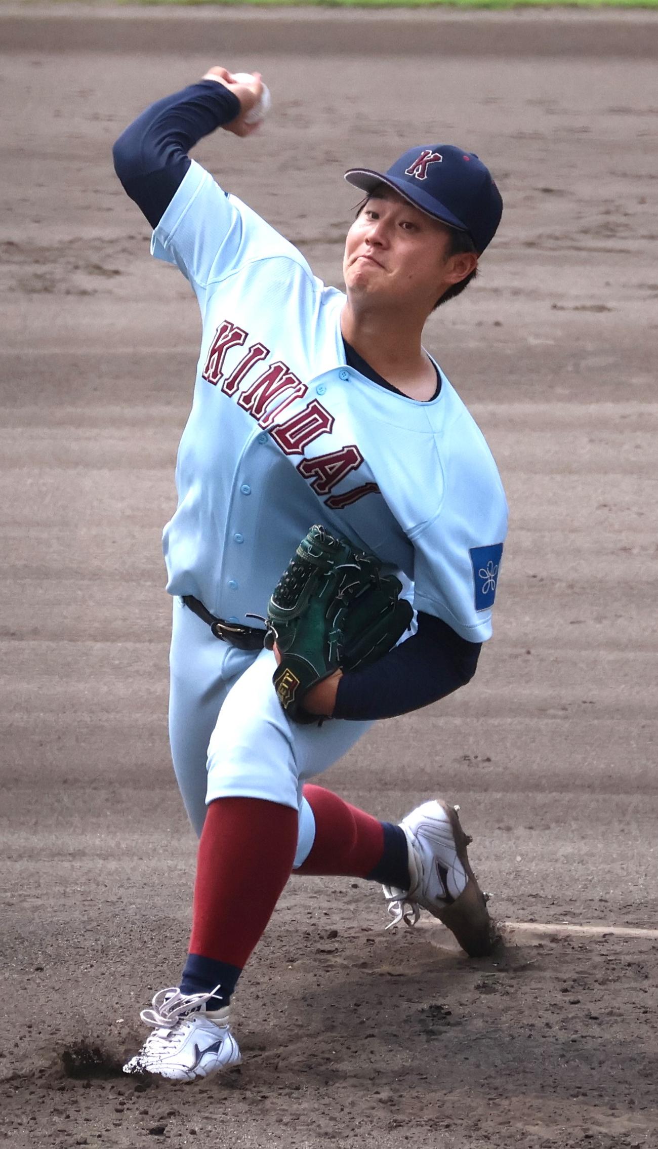 近大の北見隆投手（2024年9月14日撮影）