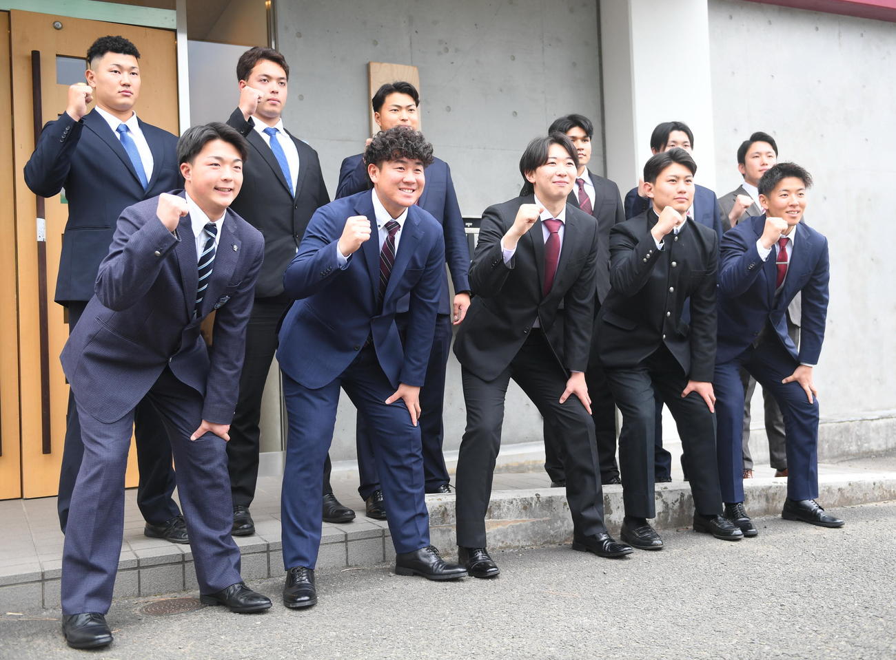 入寮した楽天の新人選手たち