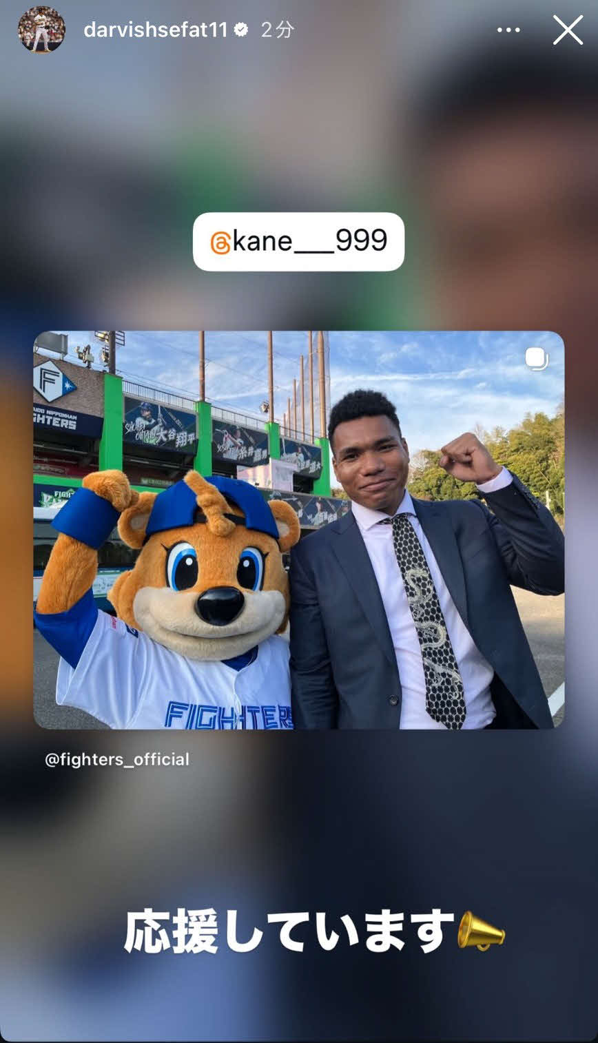 パドレス・ダルビッシュのインスタグラムから
