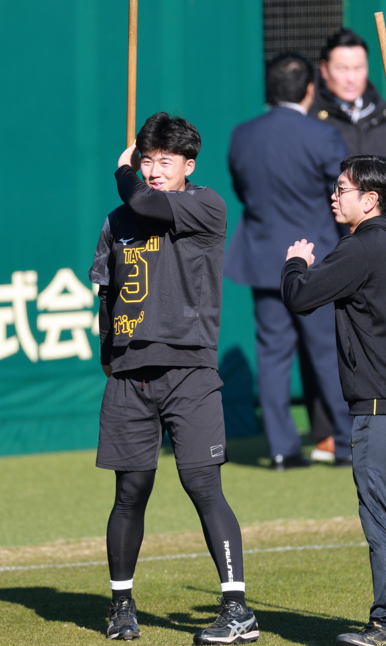 笑顔を見せる立石（撮影・上田博志）